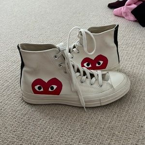 CdG PLAY x Converse Unisex Chuck Taylor All Star Peek-A-Boo High-Top Sneakers